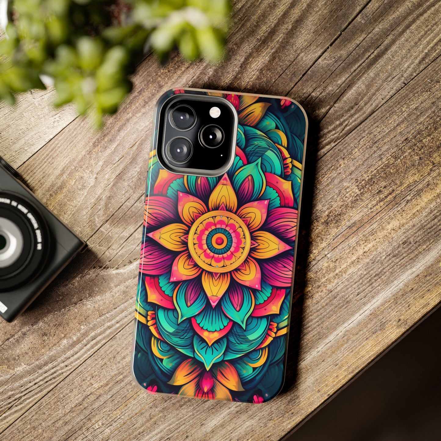 Cosmic Harmony: Rainbow Mandala | Spiritual Symmetry iPhone Case