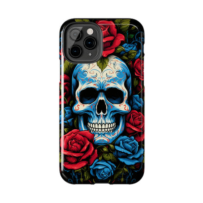 Skull and Roses iPhone Case | Edgy Elegance and Timeless Beauty