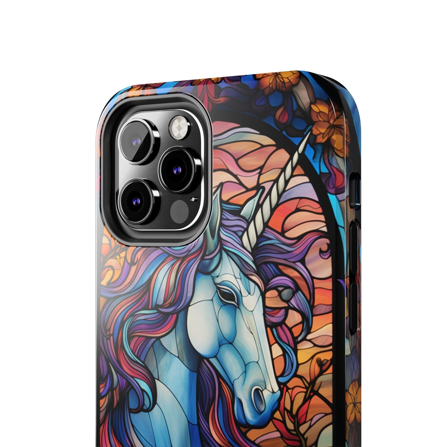 Unicorn Stained Glass iPhone Case | Mythical Beauty and Device Protection