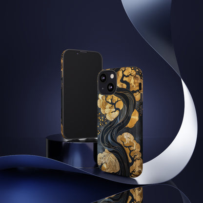 Gold and Silver Tree of Life Design Phone Case