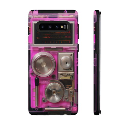 Cyberpunk Techno Gadget Walkman: Retro-Futuristic Premium Tough Phone Case | Iconic Style for iPhone, Samsung Galaxy, and Google Pixel