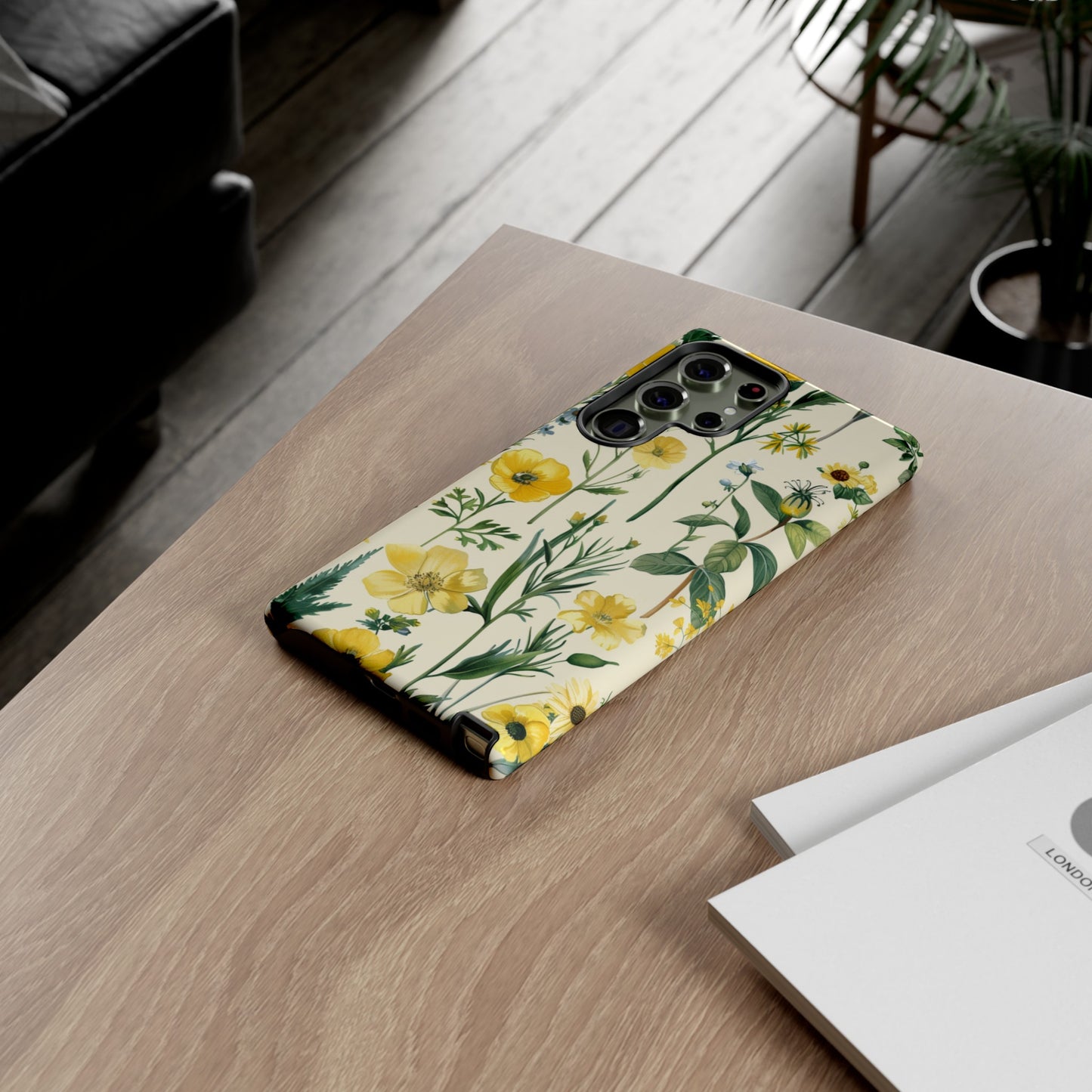 Floral Sage Yellow Wildflower Phone Case