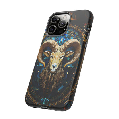 Aries Astrology Stained Glass Design Phone Case