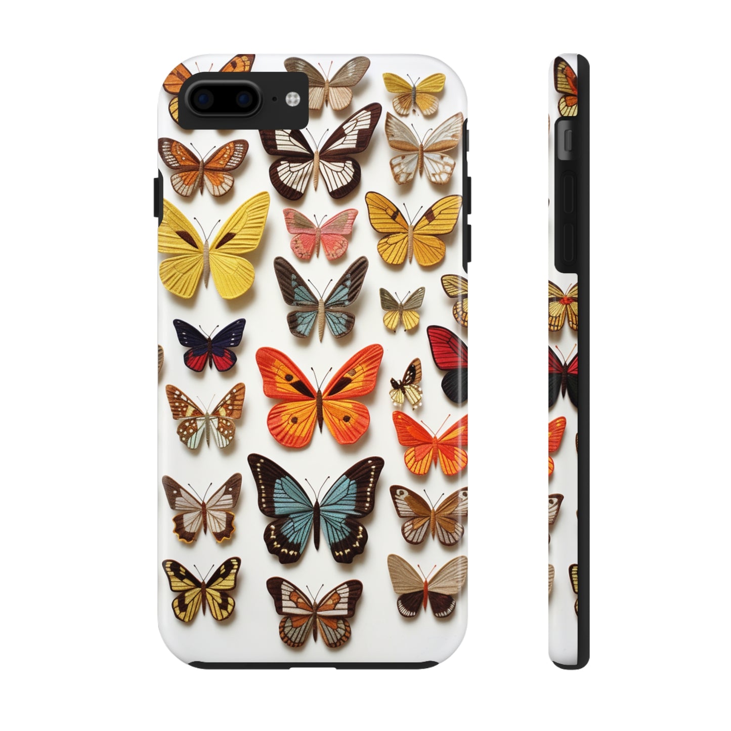 Elegant Embroidery: Delicate Butterfly iPhone Case – Crafted with Precision