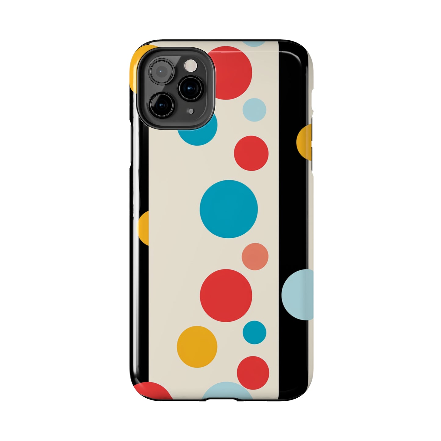 Classic Meets Creative: Abstract Polka Dots Tough Case for iPhone