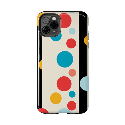 Classic Meets Creative: Abstract Polka Dots Tough Case for iPhone