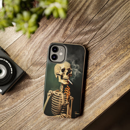 Smoking Skull iPhone Case | Edgy Style with a Mysterious Vibe for iPhone 11, 12, 13, 14, SE 2020 & Mor