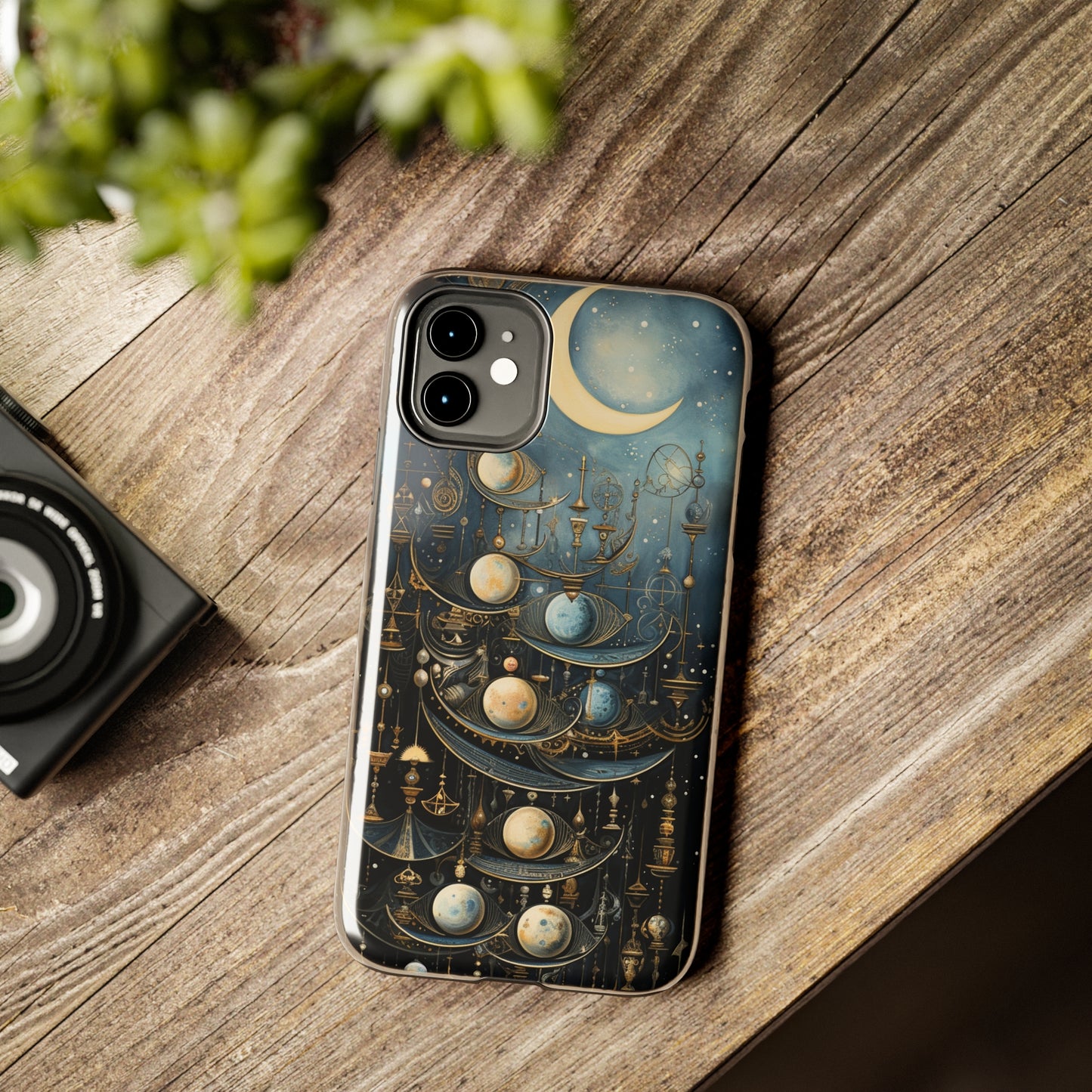 Esoteric Art Nouveau Moon Phases iPhone Case | Embrace the Mystical Beauty of Lunar Transitions