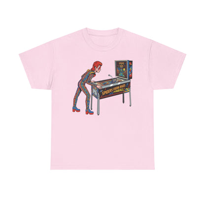 Cosmic Glam Rock Alien Pinball Arcade T Shirt Retro Space Tee