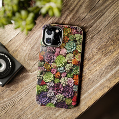 Succulent Desert Cactus Floral iPhone Case | Embrace the Beauty of Arid Elegance