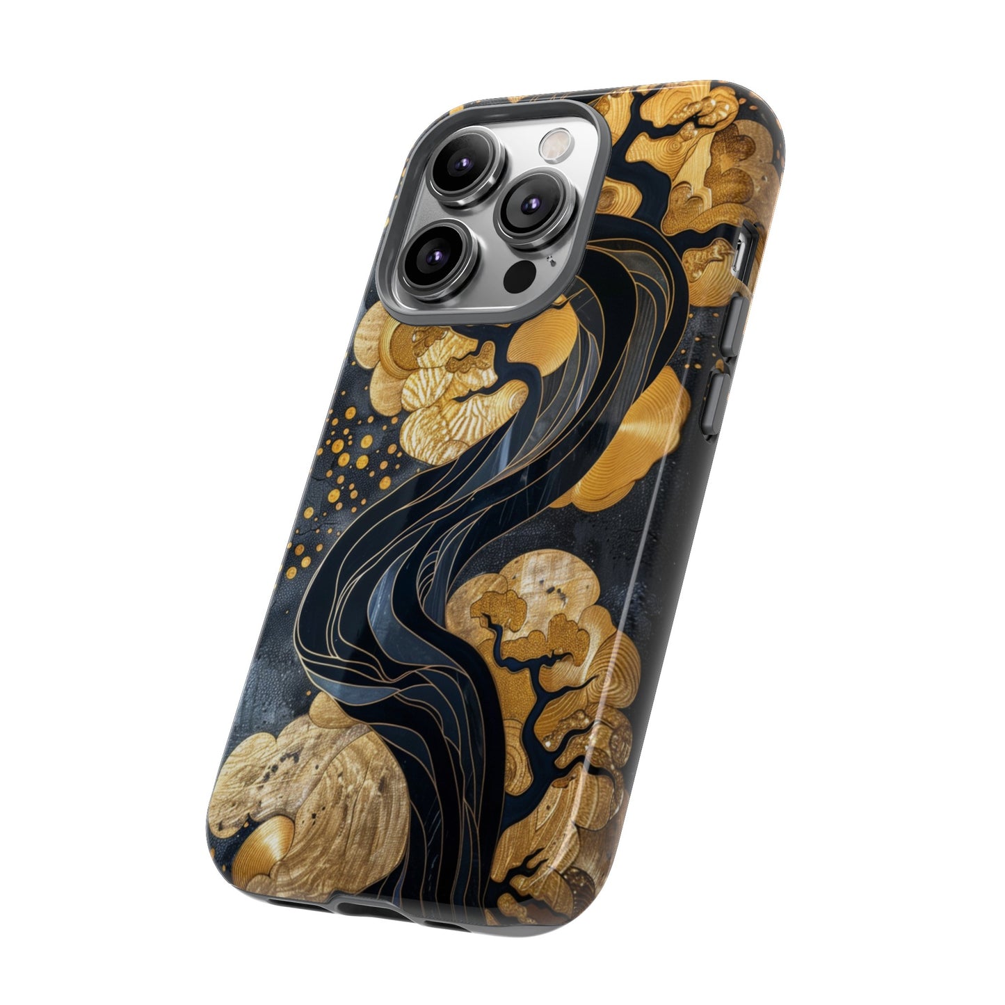 Gold and Silver Tree of Life Design Phone Case