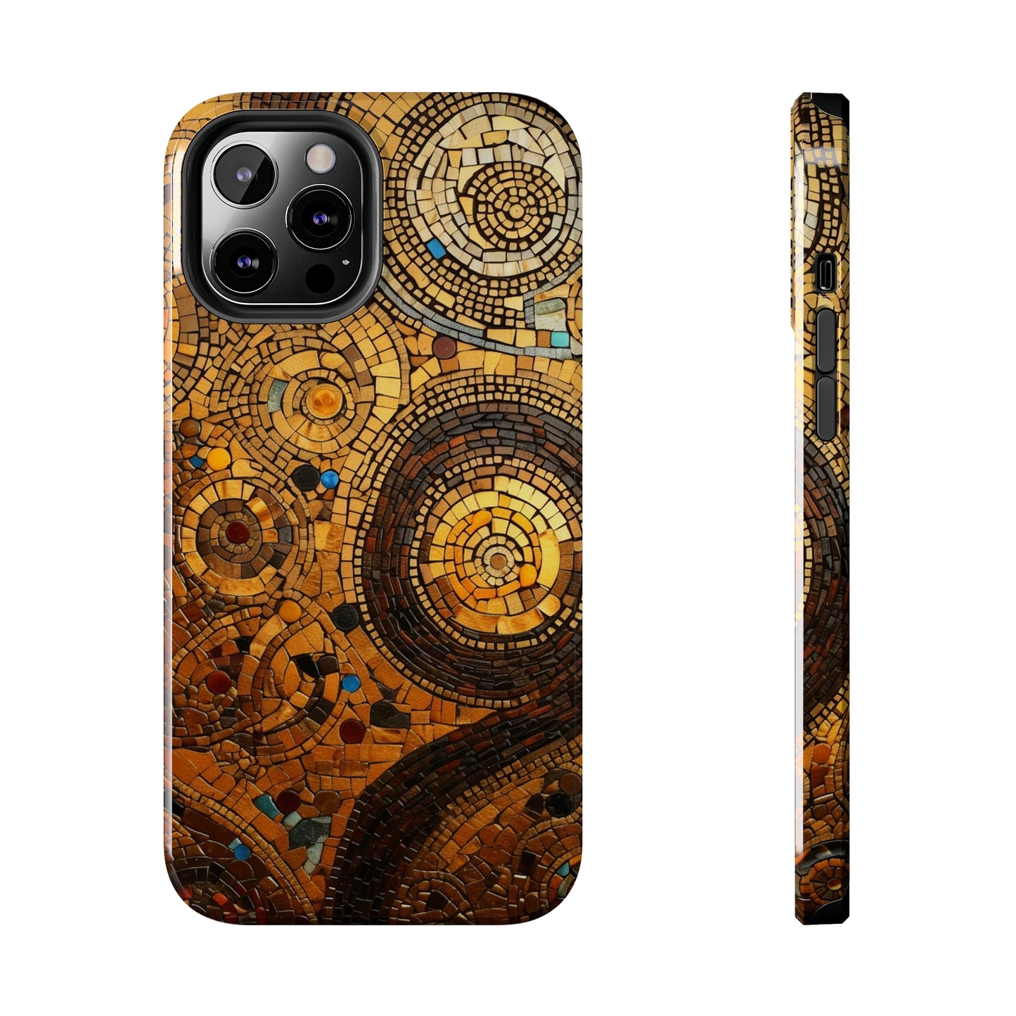 Golden Spiral Tile iPhone Case | Add Glamour and Elegance to Your Device