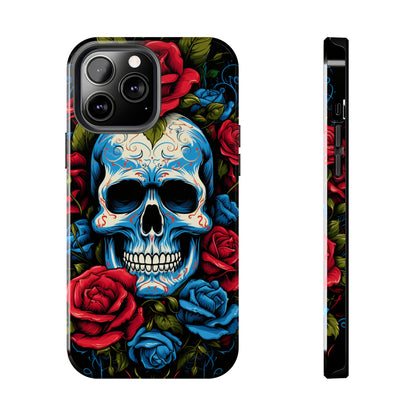 Skull and Roses iPhone Case | Edgy Elegance and Timeless Beauty