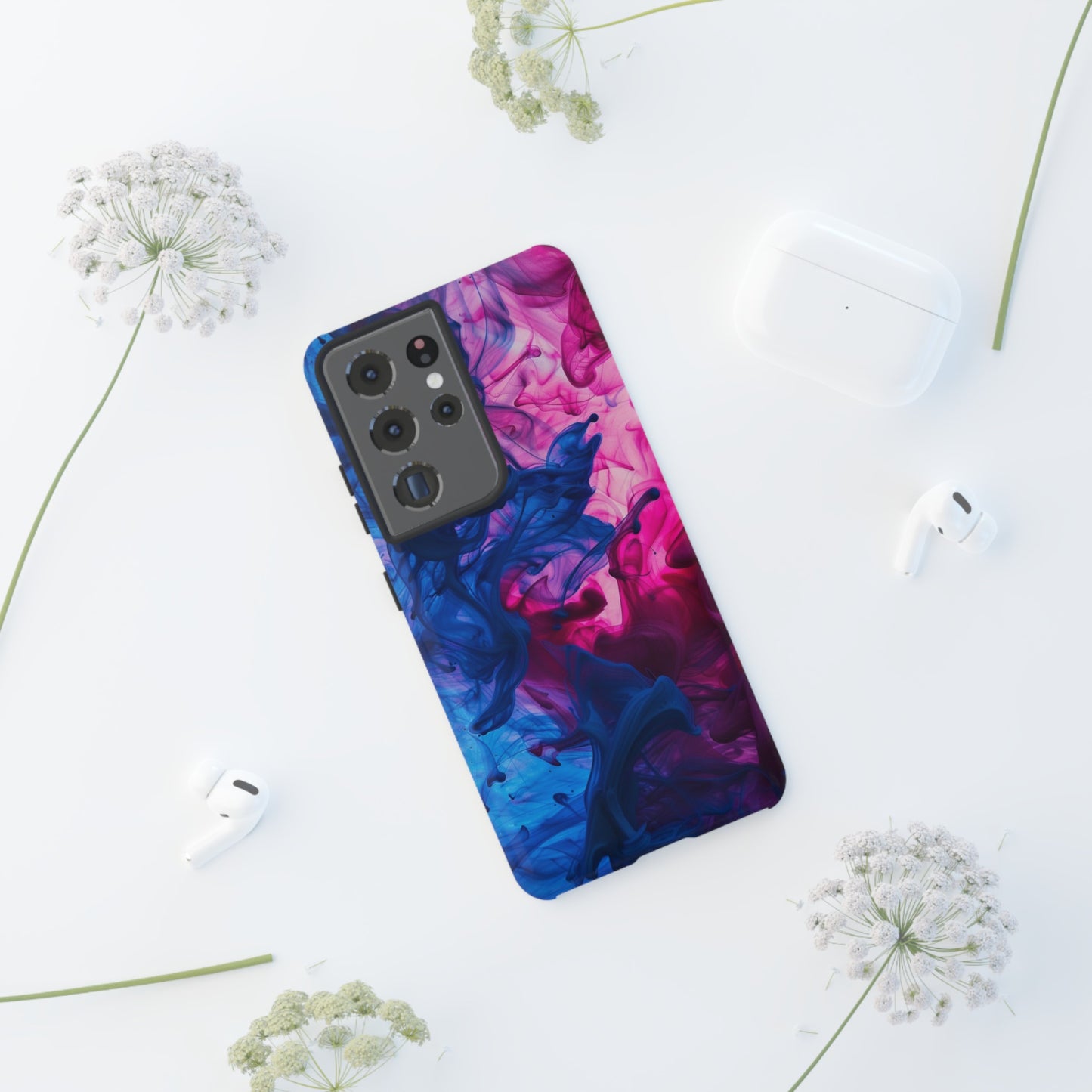 Magenta and Blue Color Explosion Phone Case