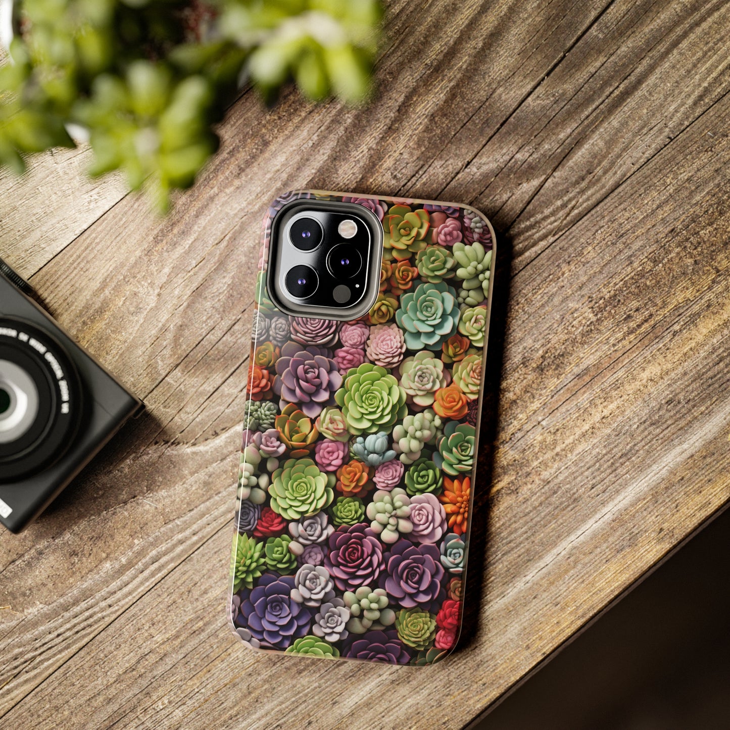 Succulent Desert Cactus Floral iPhone Case | Embrace the Beauty of Arid Elegance