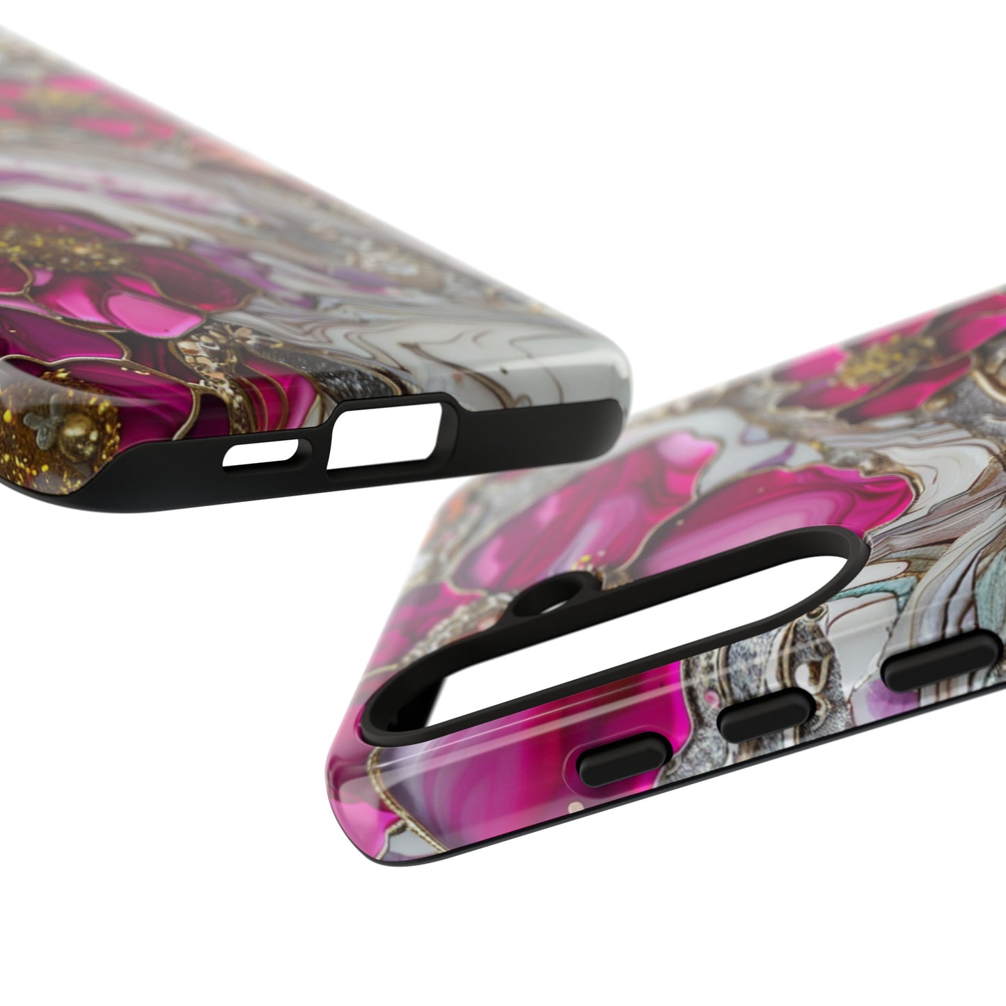 Stained Glass Magenta Floral Paisley Explosion Phone Case