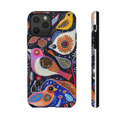 Mexican Style Bird Painting Phone Case