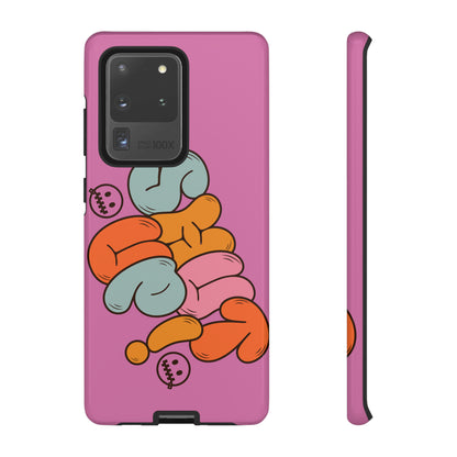 Shut Up Phone Case | Warm Retro Psychedelic Colors | For iPhone, Pixel, Samsung