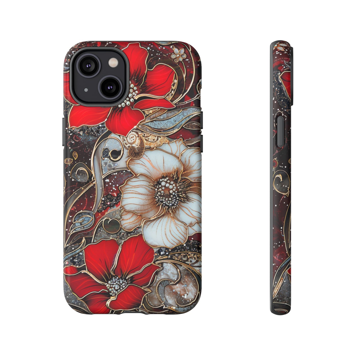 Stained Glass Floral Paisley Explosion Phone Case