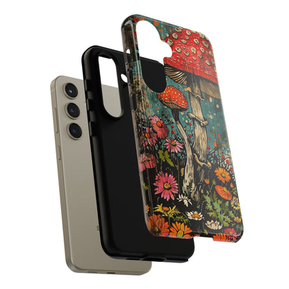 Trippy Magic Mushroom Retro Art Phone Case