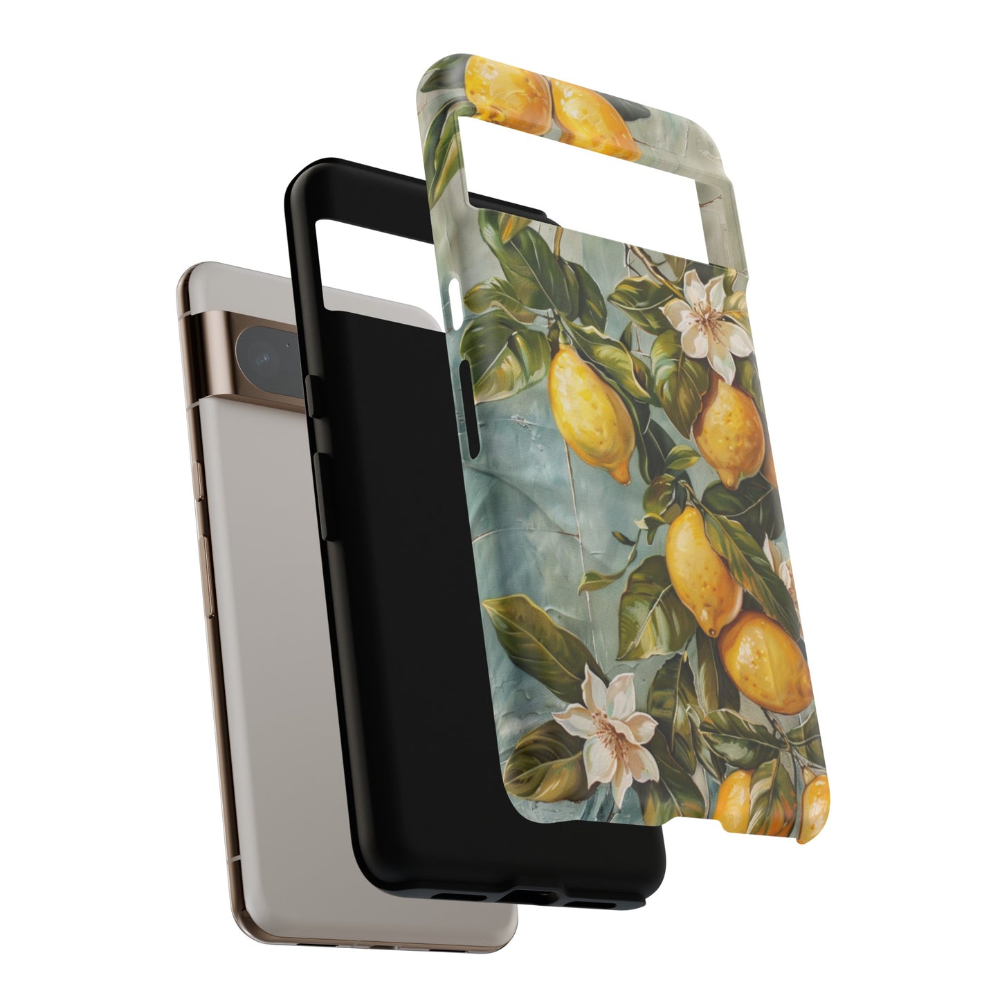 Mediterranean Lemon Tile Oil Painting iPhone 13 Case