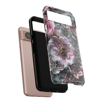 Coquette Aesthetic Floral Art iPhone 15 Case