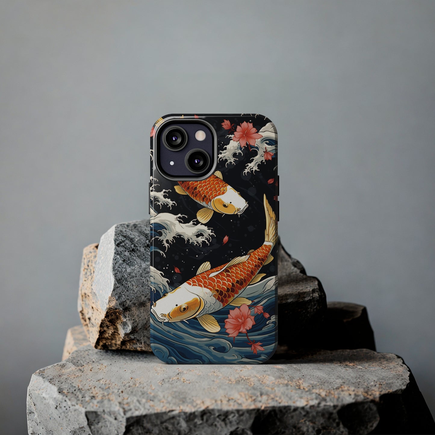 Graceful Flow: Koi Fish Inspired | Japanese Art Masterpiece iPhone Case