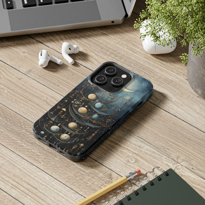 Esoteric Art Nouveau Moon Phases iPhone Case | Embrace the Mystical Beauty of Lunar Transitions