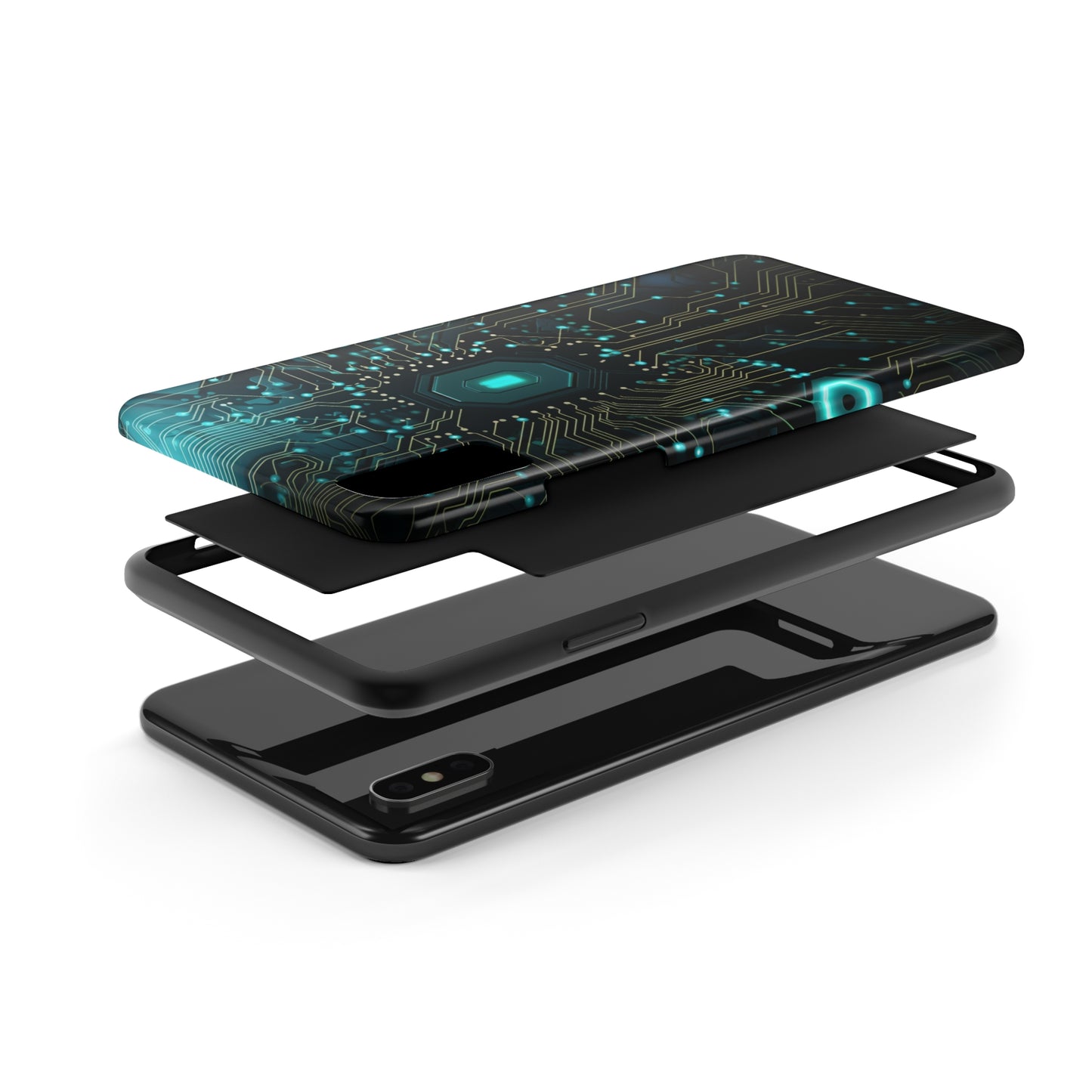 Neon Nexus: Cyberpunk Circuit Board | Futuristic Tech-Inspired iPhone Case