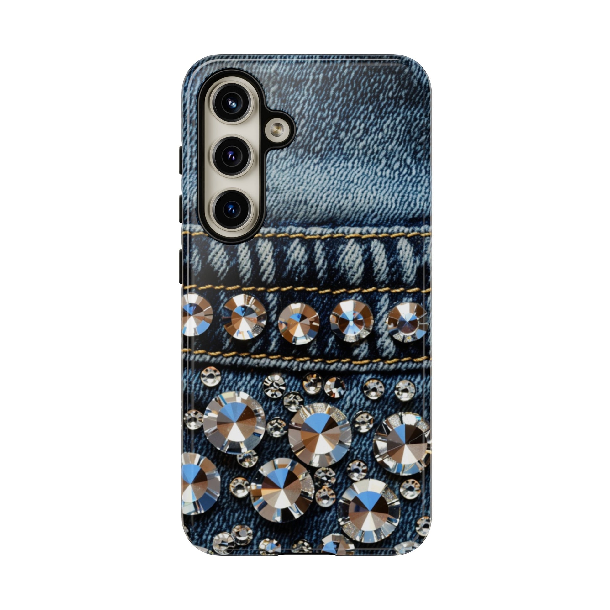 Stylish rhinestone denim case for iPhone 14 Pro Max