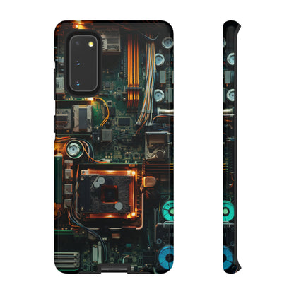 Circuit Board Themed Tough Phone Case