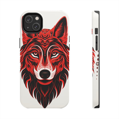 Mystic Echoes: Native American Tribal Wolf | Cultural Heritage iPhone Case