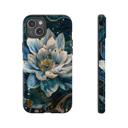 Zen Stained Glass Lotus Floral Design Phone Case