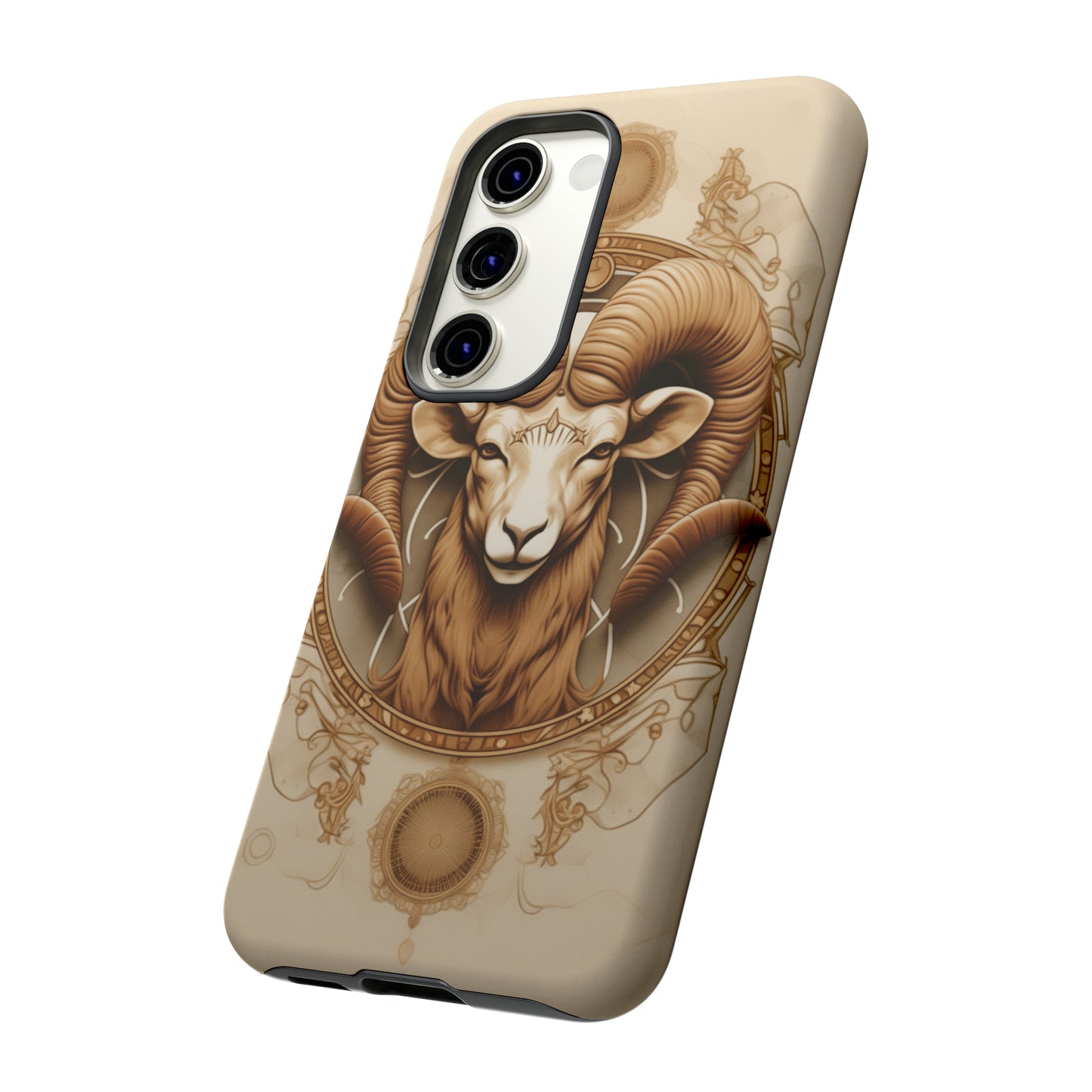 Aries Astrology Stained Glass Phone Case