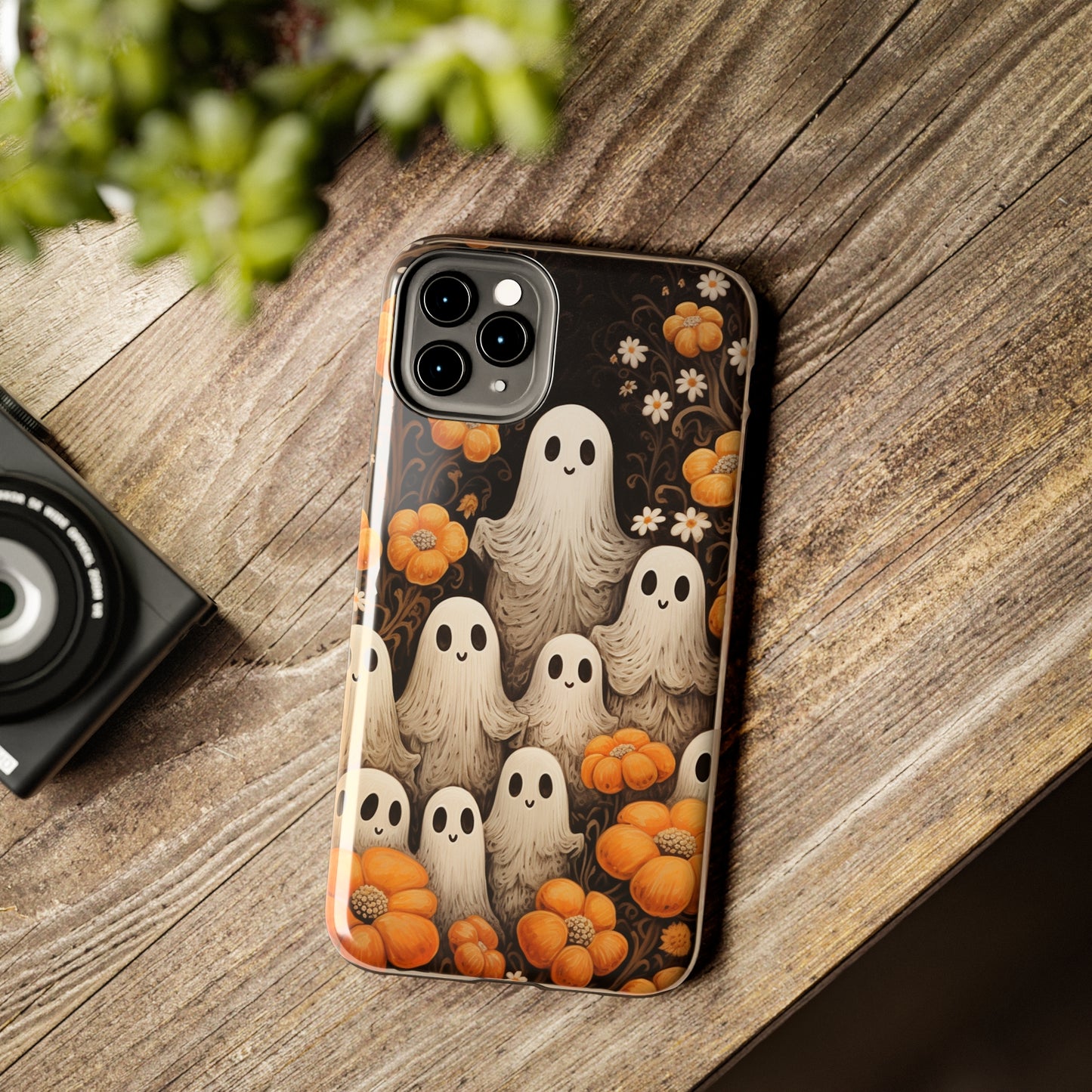 Ghostly Greetings: "Boo Trick or Treat" | Spooky Halloween Spirits iPhone Case