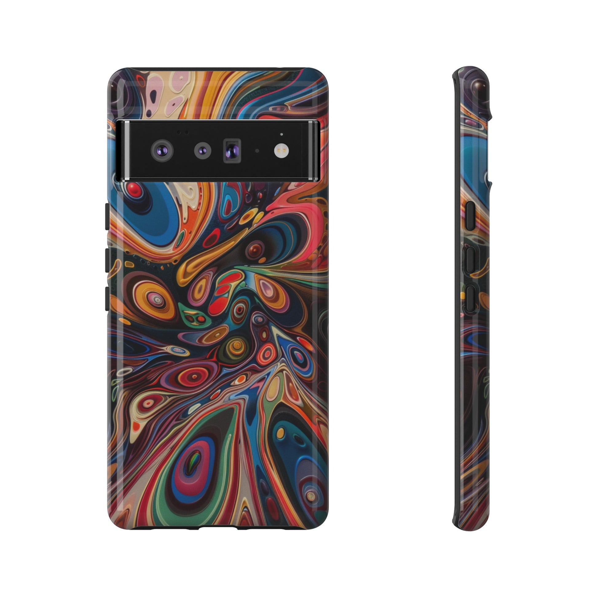 Bold psychedelic pattern phone case for Samsung Galaxy S24