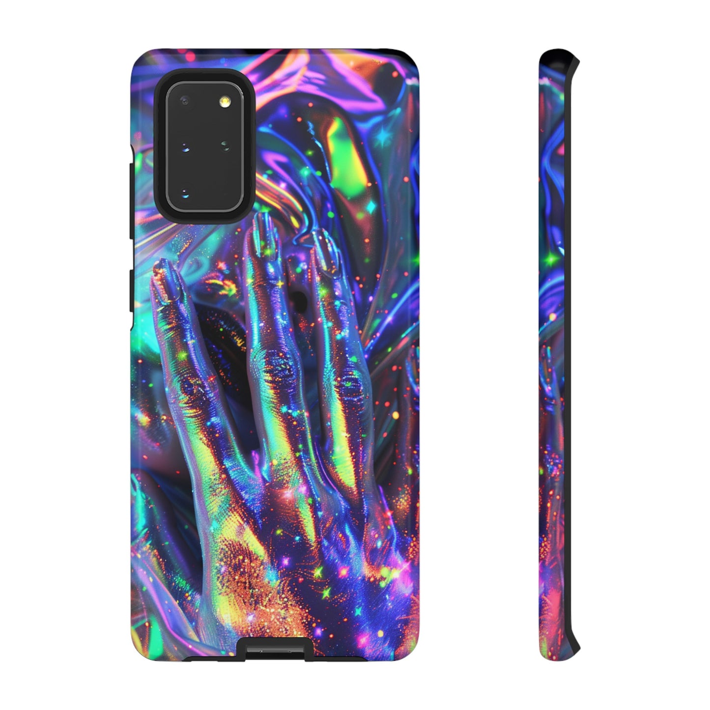 Marbled opalescent Holographic Print Phone Case