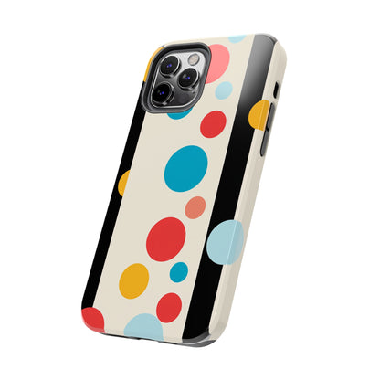 Modern take on classic polka dots pattern for iPhone case