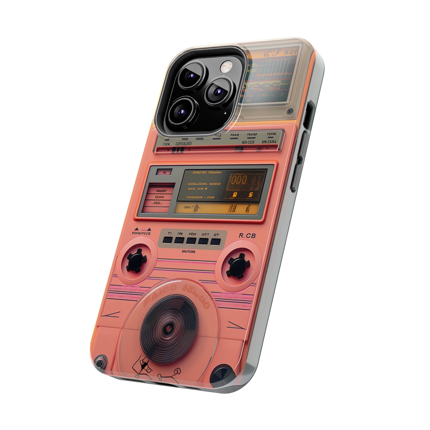 Cyberpunk Retro Walkman Nostalgia | Vintage Beats Revival iPhone Case