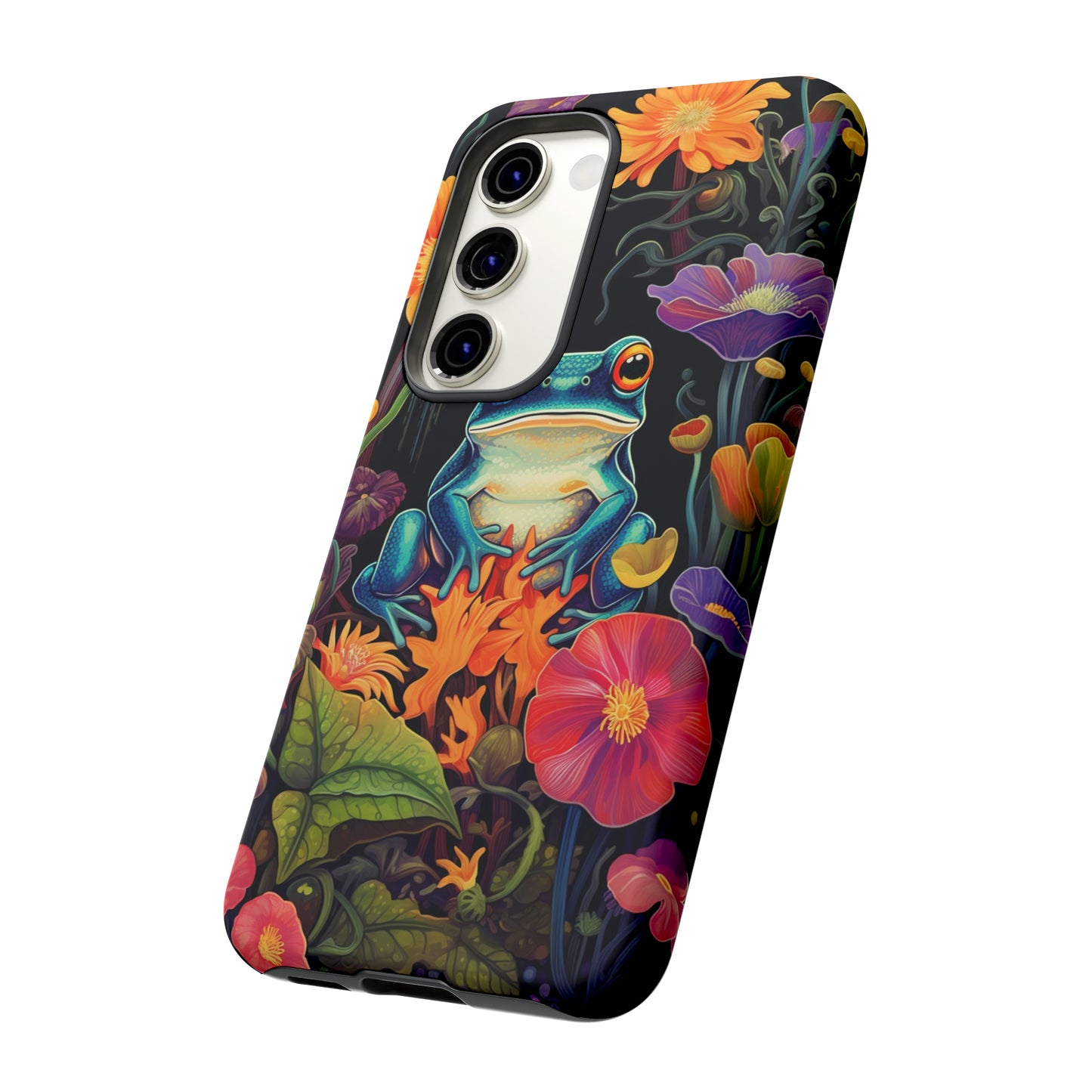 Floral Frogs Elegance Phone Case for Google Pixel, iPhone & Samsung Galaxy