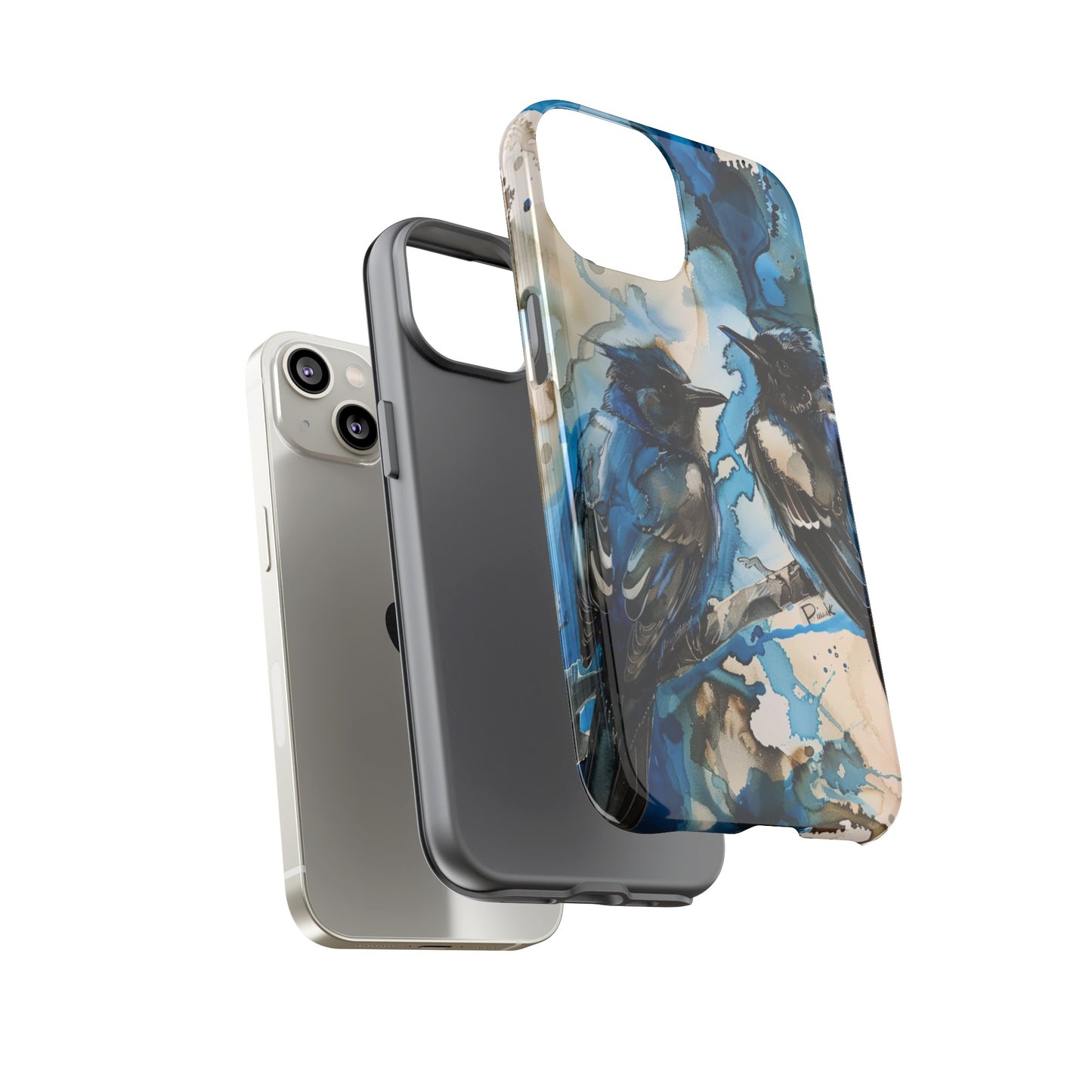 Blue Bird Watercolor Phone Case