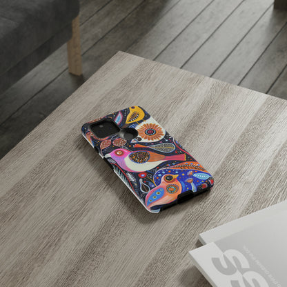 Mexican Style Bird Painting Phone Case