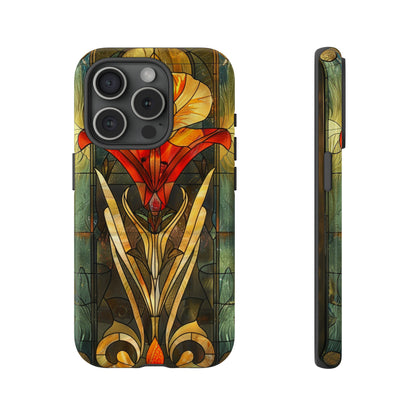 Art Deco Stained Glass floral Phone Case