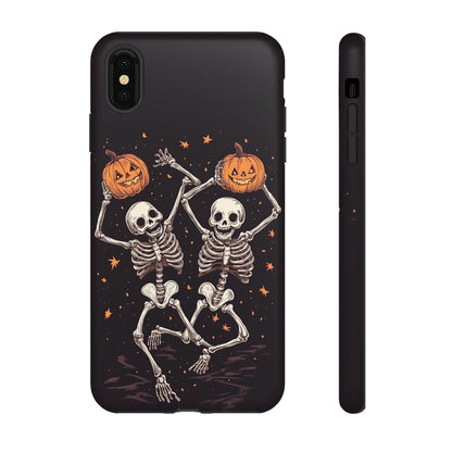 Dancing Skeletons with Jack-o'-Lanterns Phone Cover