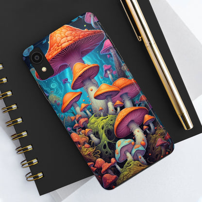 Trippy Magic Mushroom Tough iPhone Case | Embrace the Psychedelic Enchantment