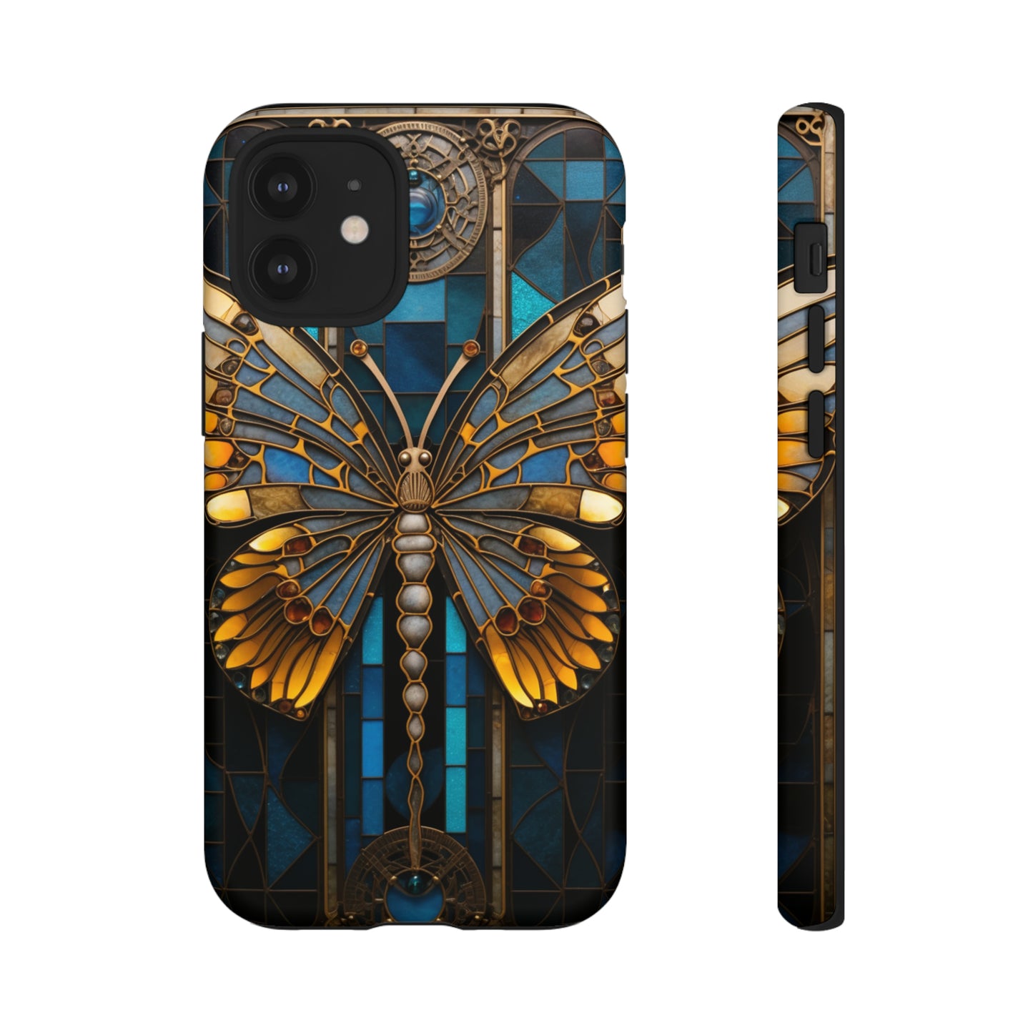 Stained Glass iPhone Butterfly Floral Aesthetic Art Nouveau