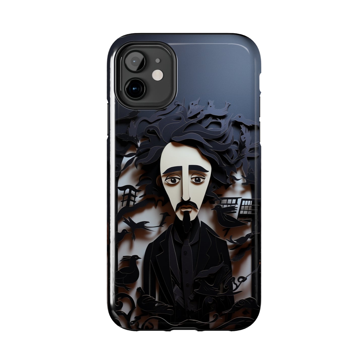 Edgar Allan Poe Gothic Halloween iPhone Case | Embrace the Dark Gothic Charm