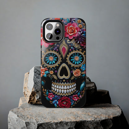 Sugar Skull iPhone Case | Celebrate Dia de los Muertos with Vibrant Elegance