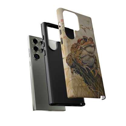 Toad on a Branch Japanese Style Art Painting Phone Case