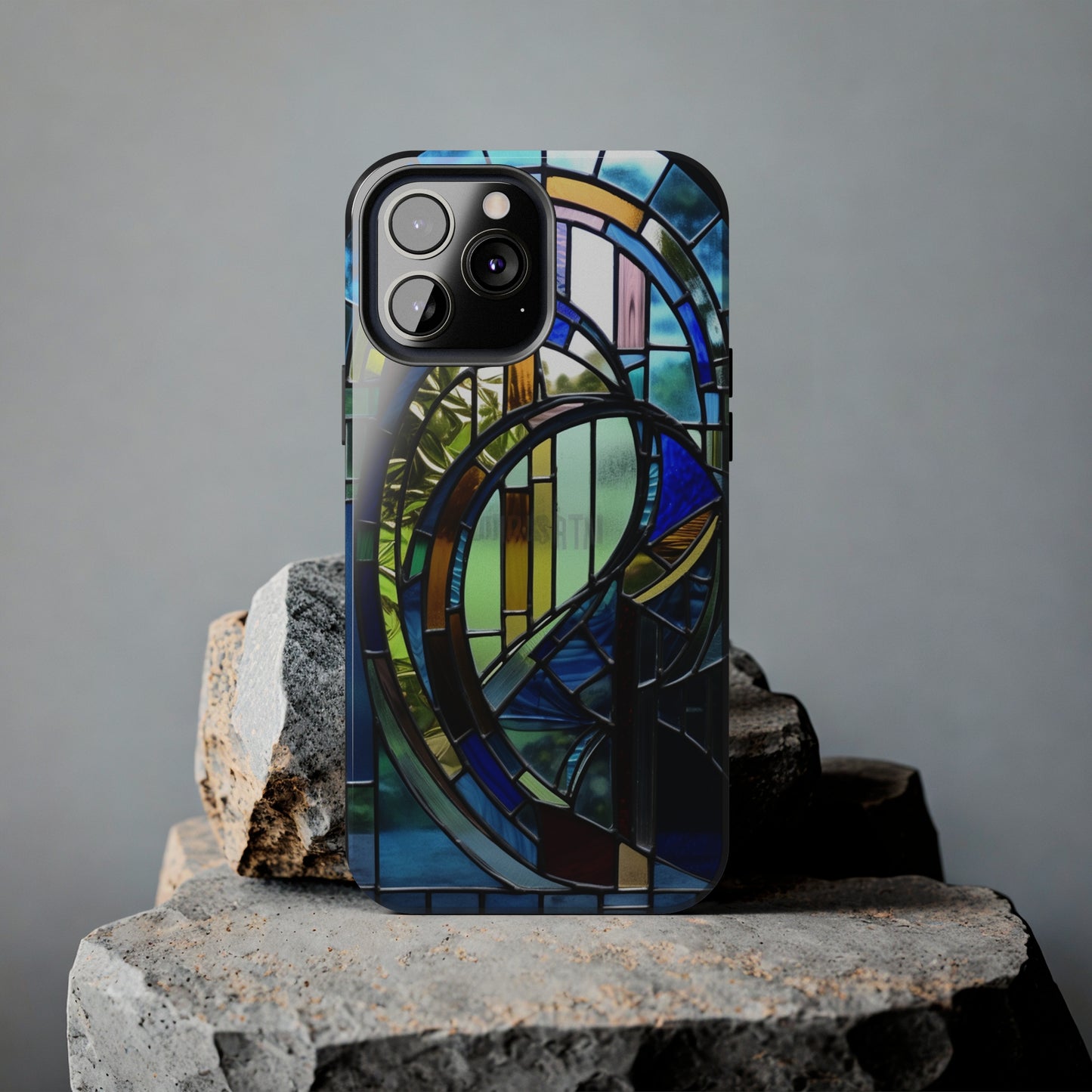 Stained Glass Floral: Art Deco Delight | Boho Chic Tough Case for iPhone & Samsung Galaxy Models